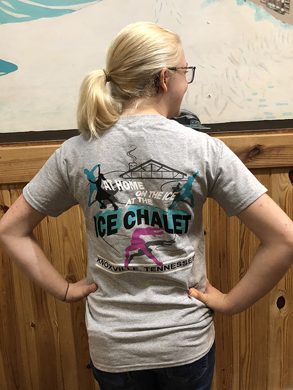 Back of skaters t-shirt