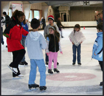 Teaching a Class at the Ice Chalet